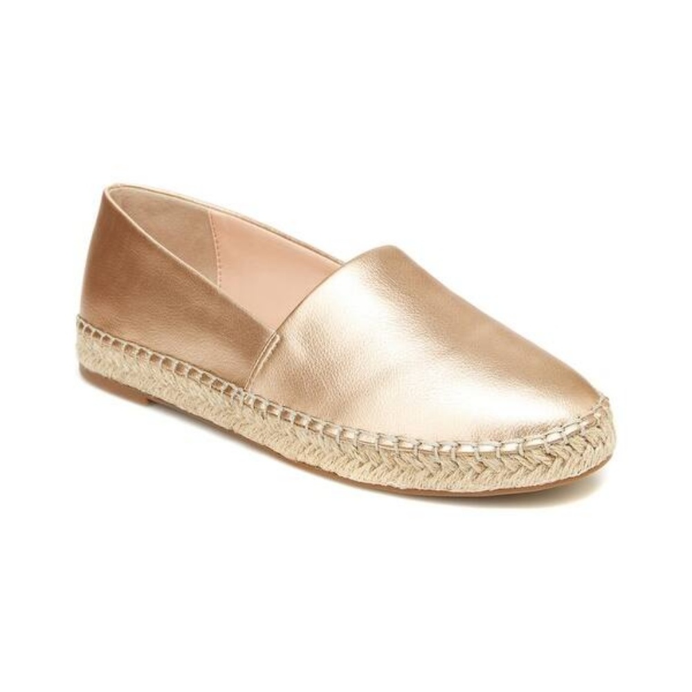 Nanette Lepore Lacie Rose Gold Espadrilles 6.5M